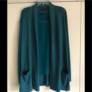Talbots Merino Wool Cardigan Set